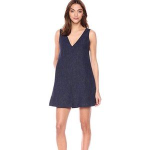 Theory Denim V-Neck Sleeveless Dress